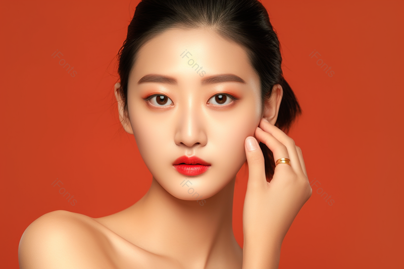 一个美女美白保养护肤保湿,高清,摄影图,摄影图片,图片大全,摄影图免费下载